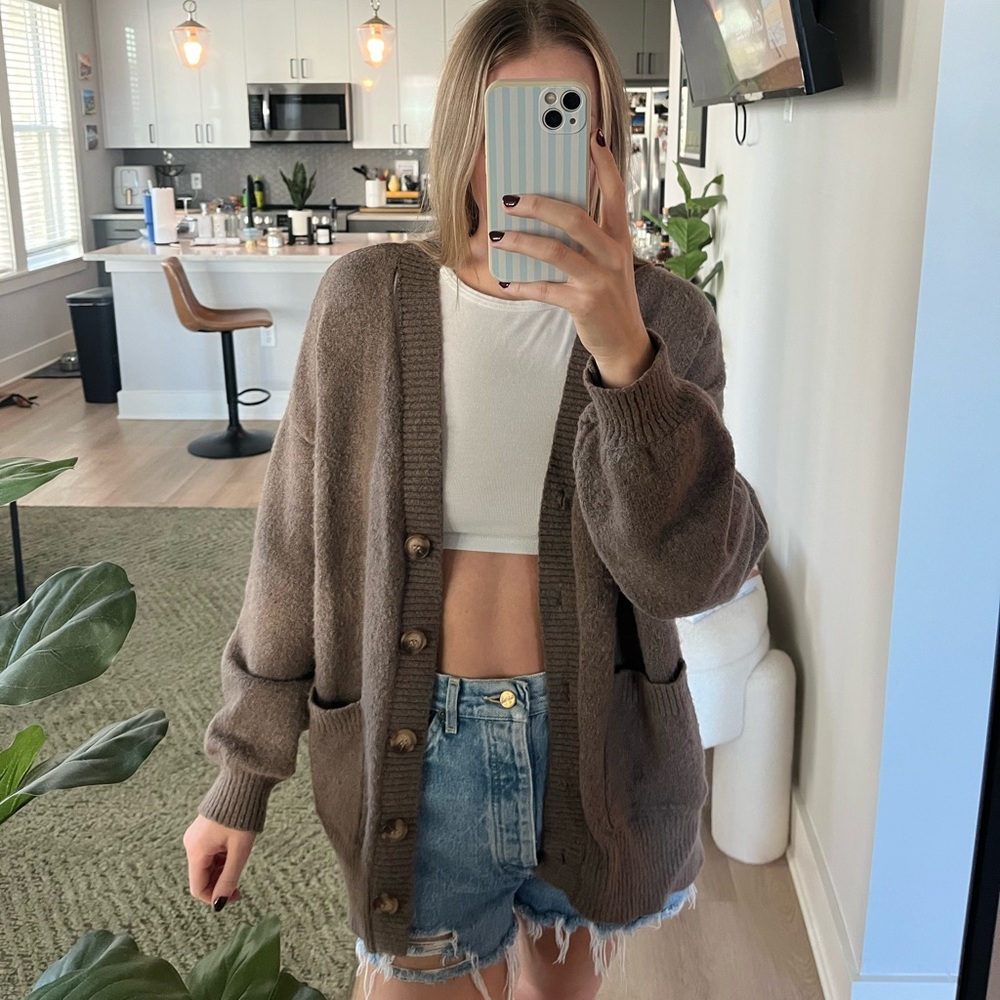Sanctuary Brown Knit Sweater